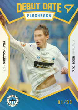 Filip Holosko Slovan Liberec SportZoo FORTUNA:LIGA 2021/22 2. serie Debut Date Flashback /99 #DF3